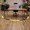 Zitstadiscounter.nl Social-Distance-foam-vloerklever